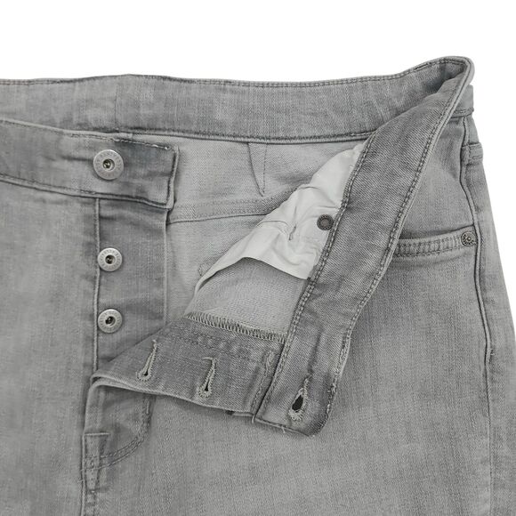 All Saints Cigarette Skinny Jeans Mens 38x29 Gray Cotton Blend Button Fly Denim - Picture 4 of 14